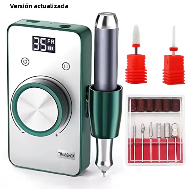 Taladro De Uñas Recargable 35000RPM Con Batería Inalámbrica Para Manicura Y Pedicura Arte De Uñas Máquina Profesional De Baja Ruido - 1