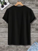 Camiseta De Verano Para Hombre Algodón 100% Ajustada Deportiva Casual Con Estampado De Letras DREAM Manga Corta Cuello Redondo - details 3