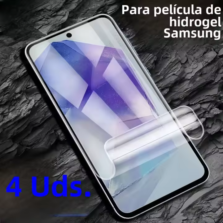 4PCS Protección De Pantalla Hydrogel Film Para Samsung Galaxy A55 A53 A35 A15 A33 A52 A54 5G Material Suave Anti-Arrugas - 1
