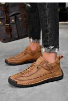 Zapatos De Cuero Para Hombre Hechos a Mano Transpirables Zapatos Casuales Cómodos Para Caminar Sneakers De Marca Lujo Tamaño Grande 38-48 - details 15