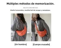 Bolso Transversal De Dumpling Para Mujer Gran Capacidad De Viaje Color Sólido Bolsa De Pecho Diseñada Para Mujeres Diario Calle Fanny Packs - details 13