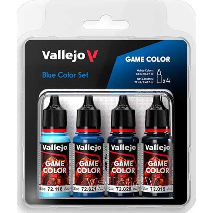 ACRYLICOSVALLEJO-GAMECOLORSETCOLORESAZULES-VALLEJO72376|Miravia