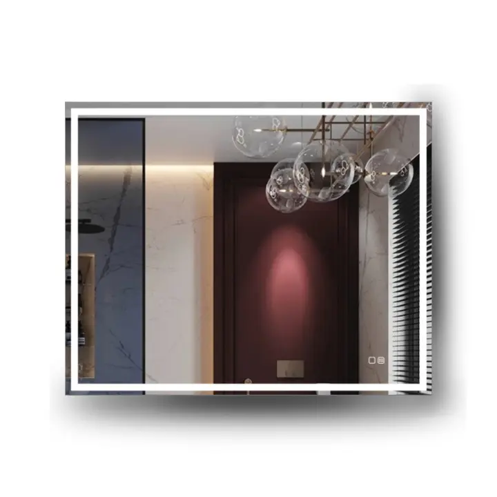 Espejo Baño LED 100x80 cm Rectangular Tarraco100+ Antivaho, Luz Regulable, Interruptor Táctil, Impermeable IP44, UBUD - 1