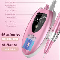 Taladro De Uñas Profesional 45000RPM Con Modo Pausa Máquina De Manicura Eléctrica Para Esmalte De Gel Y Salón De Belleza Accesorios De Taladro De Uñas - details 3