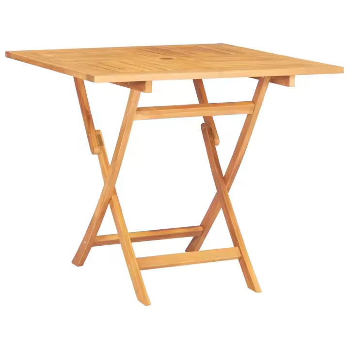 Mesa de Jardín plegable Madera de Teca maciza 85x85x76 cm - 1