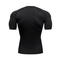 Camiseta De Compresión Para Hombre Verano Deporte Fitness Gimnasio Secado Rápido Running Tops De Entrenamiento Cuello Redondo T-Shirt Deporte Corporal - details 6