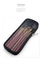 Bolsa De Viaje Para Cepillos De Maquillaje Capacidad Grande Diseño De Malla Portátil Y Sencilla Para Almacenamiento De Maquillaje Y Bolígrafos - details 2