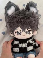 Muñeco De Peluche Grande 20cm Con Orejas Largas Y Cola Grande Peluche Gris Suave Juguete Ideal Para Niños Regalo Perfecto - details 2