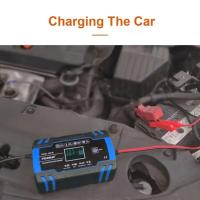 Cargador de batería de coche inteligente de 12 V/24 V, 12 V, 8 A, 24 V, 4 A, para reparación de pulsos de plomo-ácido - details 2