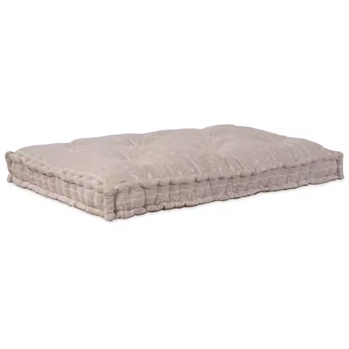 Cojín de Pallet vidaXL Marrón Claro 120x80x12 cm Tela - 1