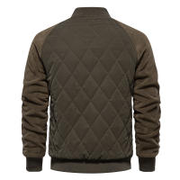 Chaqueta gruesa acolchada de terciopelo para hombre, chaqueta informal europea y americana, chaqueta superior de manga raglán, novedad de Otoño de 2024 - details 15