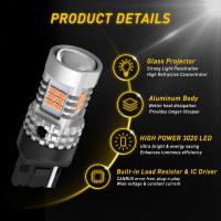 Luz De Señalización LED AUXITO 2x W21W 7440 WY21W Canbus Amarillo 7440NA T20 Bombillas Indicador Error Libre Sin Hiper Flash 3020SMD 24W Universal 12V 1 Año De Garantía - details 4