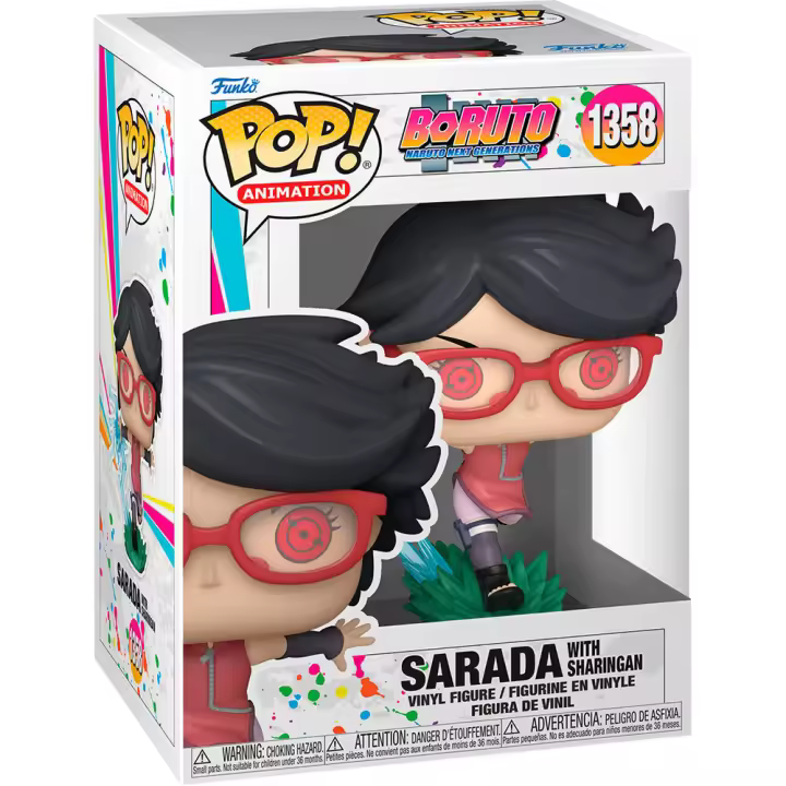 Figura Pop! Sarada With Sharingan-Figura de Vinilo Coleccionable - Idea de Regalo- Mercancia Oficial - Juguetes para Niños y Adultos - Movies Fans - Muñeco para Coleccionistas y Exposición - 1