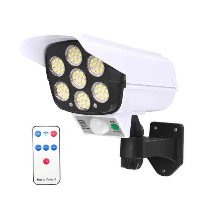 Euroxanty Lámpara Solar Detector de Movimiento 77 LED Foco Cámara de Seguridad - 1