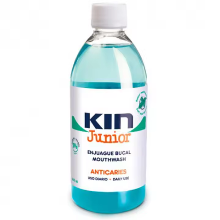 Kin Junior Enjuague Bucal Sabor Menta Suave 500 Ml - 1