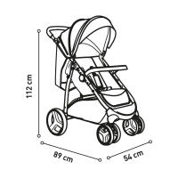 Asalvo Silla de Paseo Manchester Rosa – Carrito Moderno y Estiloso, Confort para Cada Paseo, Ligera, Plegado Compacto y Fácil Manejo - details 2