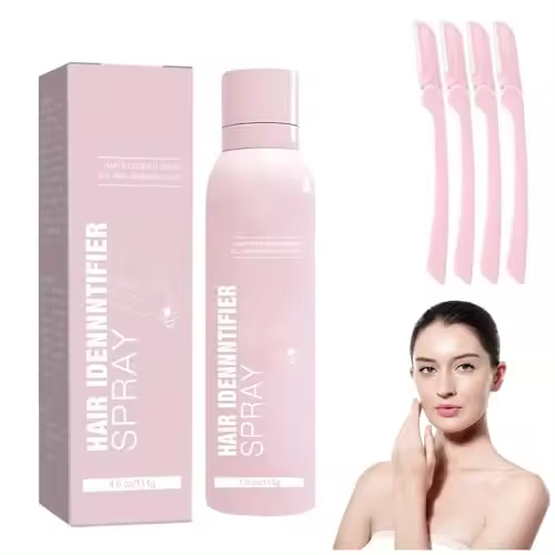 Spray identificador de cabello para afeitado facial - Spray identificador de cabello facial para dermaplaning, spray para la piel con herramienta, spray de afeitado hidratante y para el cuidado de la piel (1 unidad) - 1