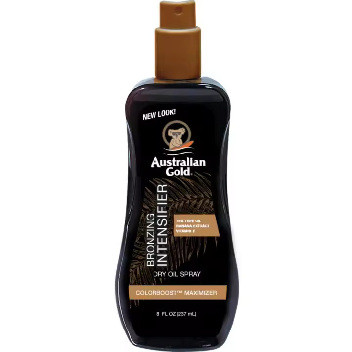 Australian Gold Intensifier Dry Acelerador del Bronceado, Sin crueldad animal, tono de piel medio, 237 Ml - 1
