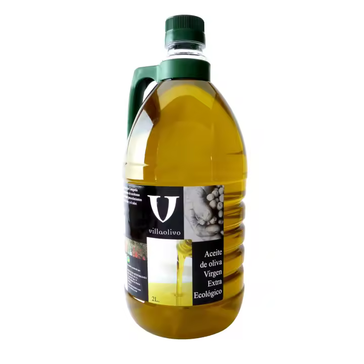 Aceite de Oliva Virgen Extra Ecológico Villaolivo PET 2L – Gourmet  Producción Ecológica Certificada  Uso Diario Premium - 1