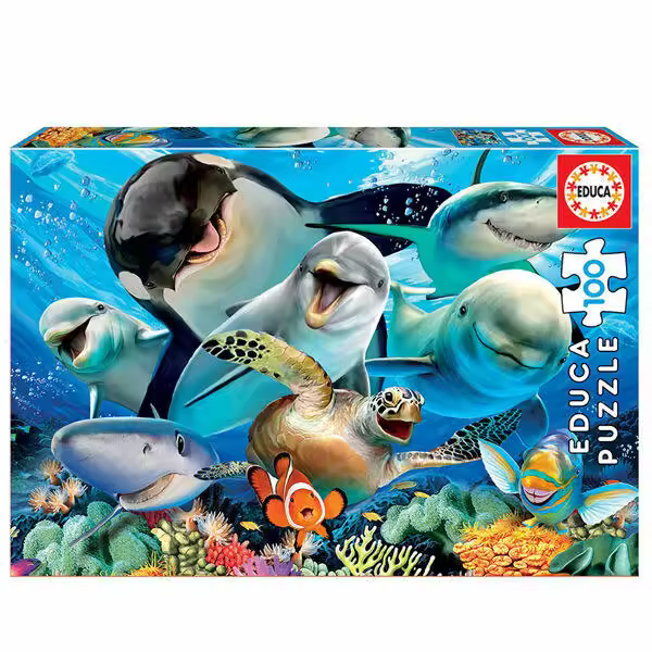 Puzzle Selfie Bajo el Agua - 100 pzs - 1