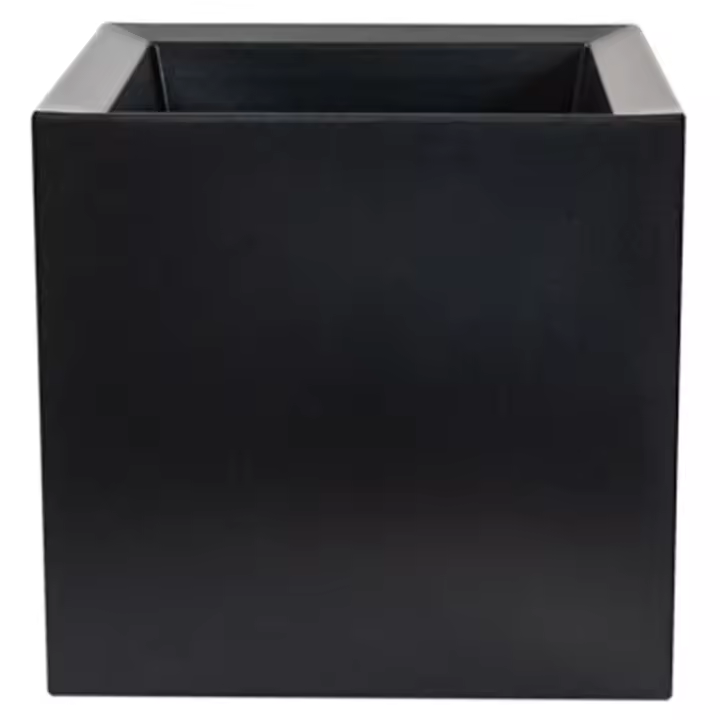 Macetero de polietileno antracita 40x40 cm WELLHOME - 1