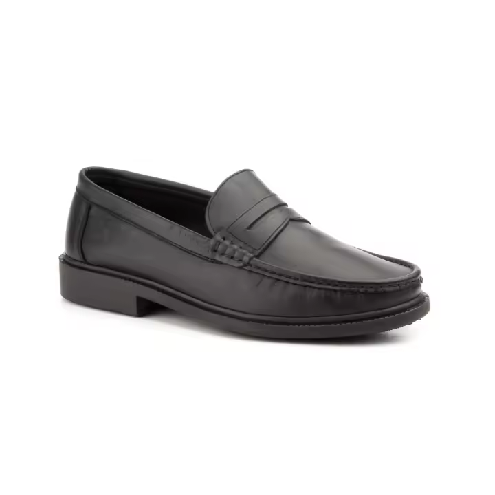 MºK604 Negro  Hecho en España Kiowa Hombre Piel Negro Numeración: 39-45 Marca: Nautic JAM Color: Negro CALZADO CLASICO ECHO EN PIELES MUY SUAVES CALZADO MUY COMODO Y CLASICOCON SUELA DE GOMA - 1