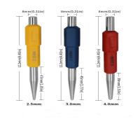 Set De 3 Piezas De Punzón Central De Alta Dureza Punzón Posicionador Resistente Y Duradero Herramienta De Carpintería Para Tallar Y Posicionar Huecos - details 1