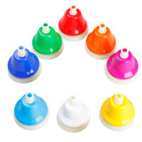 Juego De Campanas De Mano Para Niños 8 Notas Coloridas Instrumento Musical Orff Para Educación Temprana Y Juegos De Rol - details 2