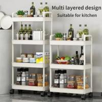 Carrito De Cocina Multifuncional Con Ruedas Organizador De Almacenamiento Para El Hogar Estante Móvil Accesorio Doméstico - details 4