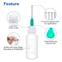 Juego De 24 Botellas De Sujeción Fina De 30ml Con Tiras De Aguja Set De Aplicadores Precisos Para Manualidades Y Almacenamiento De Artesanía - details 2