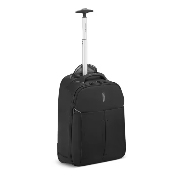 Maleta de Cabina Mediana Negra Roncato Trolley Ironik 2.0 con Diseño Vanguardista - 1