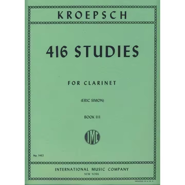 KROEPSCH F.-Estudios (416) Progresivos Vol.3: 40 Ejercicios de Modulacion para Clarinete (Simon) - 1