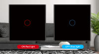 Interruptor Táctil De Pared LED Con Vidrio Templado Negro Y Blanco 1/2/3 Gánganos AC100-240 Interruptor De Panel De Energía - details 6