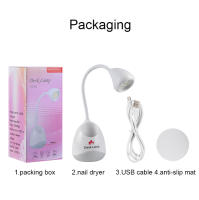 Secador De Uñas UV Recargable Para Escritorio Con 8 Lámparas LED Secado Rápido Terapia De Luz De Uñas Lámpara Portátil De Hornear Plástico 5V 36W - details 8