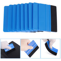 1/10Pcs Limpia Ventanas De Coche Con Fibra De Carbono Vinilo 10x7cm Deshielo Limpiador Con Herramienta De Limpieza Y Secado De Vidrio Plástico - details 7