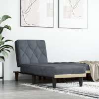 vidaXL Sofá diván de terciopelo en color Gris claro/Verde oscuro/Azul y más - details 5