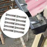 10Pcs Gancho De Fosa Metálico De 5 Pulgadas Instalación Fácil Accesorios Resistentes Para Solucionar El Desbordamiento De Agua De Lluvia - details 0