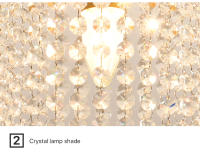 Lámpara De Techo LED De Cristal Dorado E27 Para Regalo Apto Para Pasillo Aisle Dormitorio Estudio Sala De Estar Cocina Iluminación Moderna - details 3