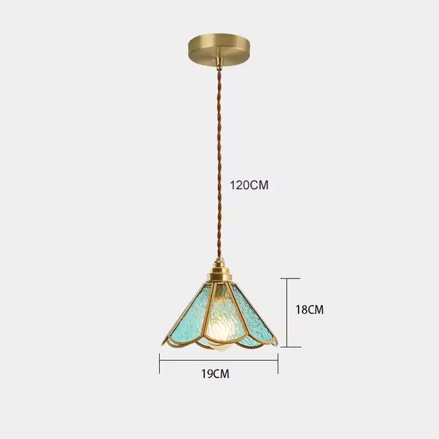 Lámpara Colgante De Isla De Cocina Colorida De Vidrio ChandelierSuspensión Para Sala De Estar Comedor Hotel Tienda Moderno Estilo - 1