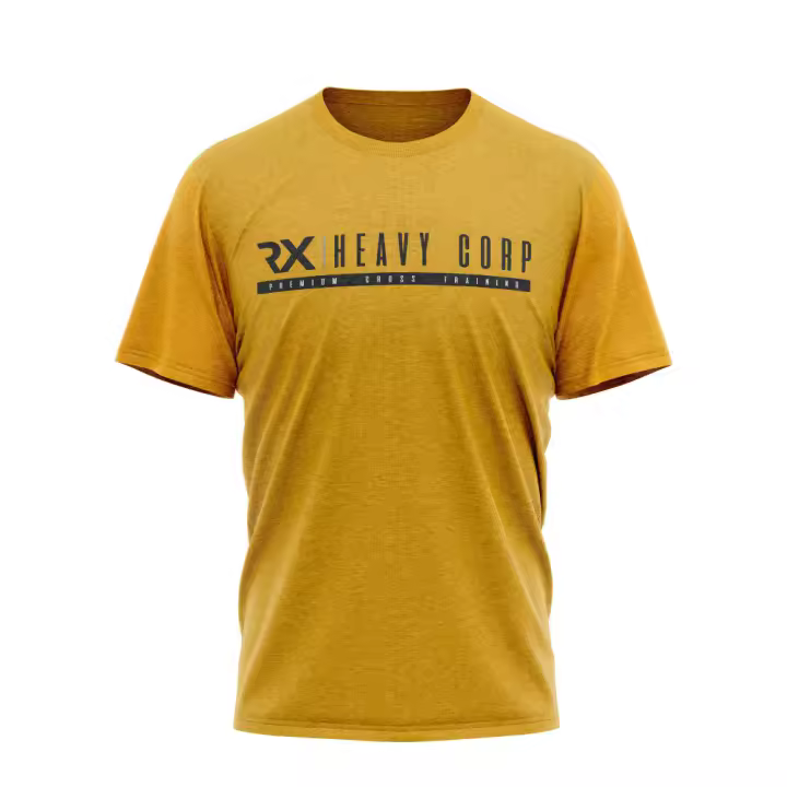 Rx Heavy Camiseta Cross Training Premium - pura elegancia mostaza - CLASS Rx Heavy Camiseta hombre algodón - 1