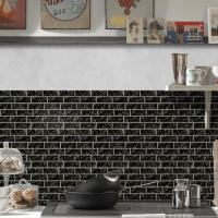 Pegatina De Pared 3D Falsa Drip Tile Autoadhesiva Kuujojo Para Cocina Sala De Estar Y Baño Fácil De Quitar Tamaño 12x12 Pulgadas - details 38