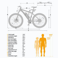 Touroll U1 Bicicleta eléctrica MTB de neumático de 29" para todo terreno con motor de 250W, batería extraíble de 36V 13Ah, alcance máximo de 65 km, engranaje de 21 velocidades Shimano, freno de disco impermeable IPX4 - details 22