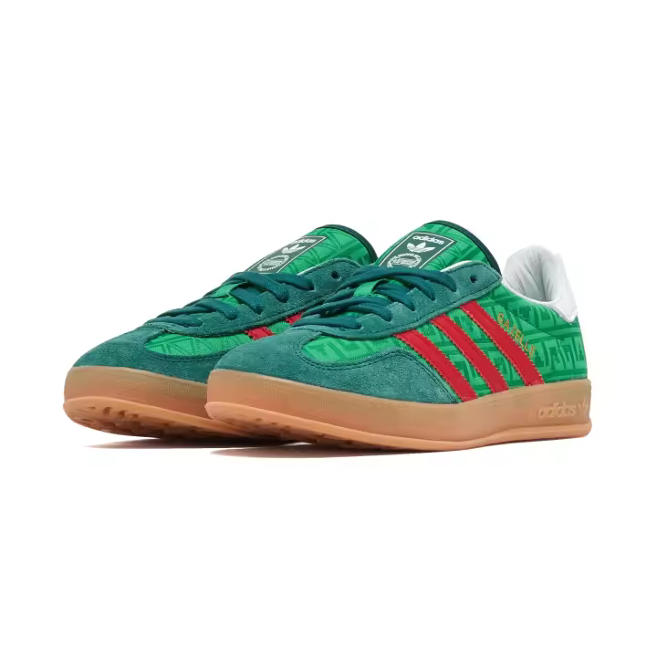 Adidas  Gazelle Indoor "Mexico" Green, Better Scarlet & Collegiate Green - 1