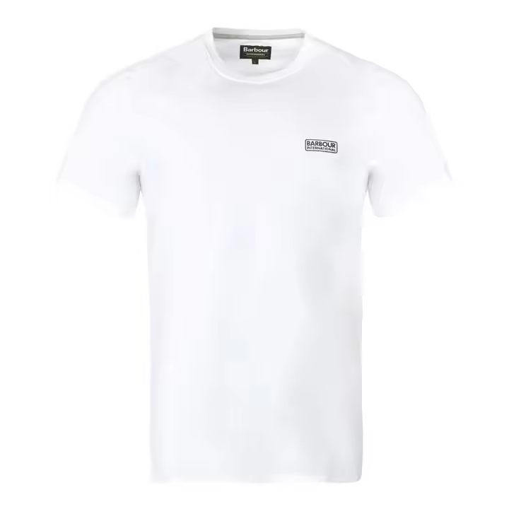 Barbour International Essential Small Logo T-Shirt White - 1