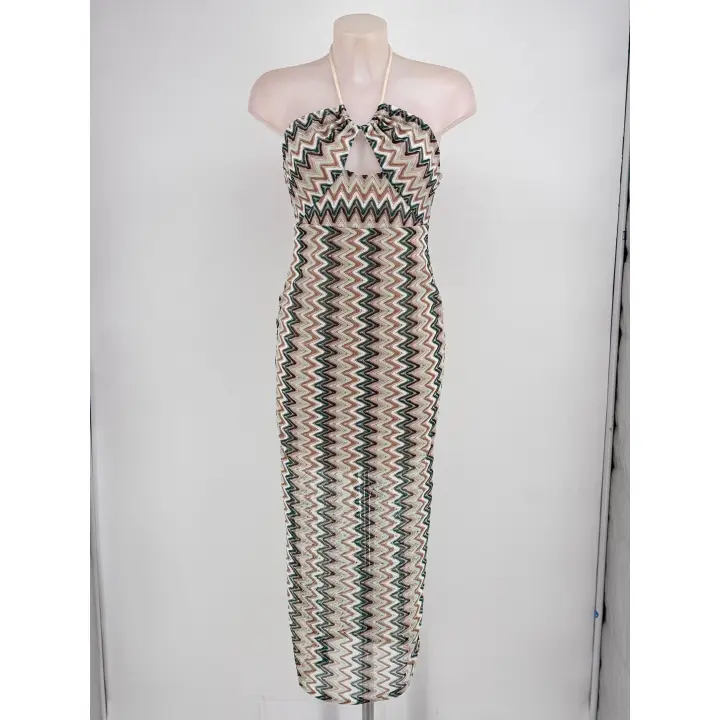 Vestido largo halter - 1