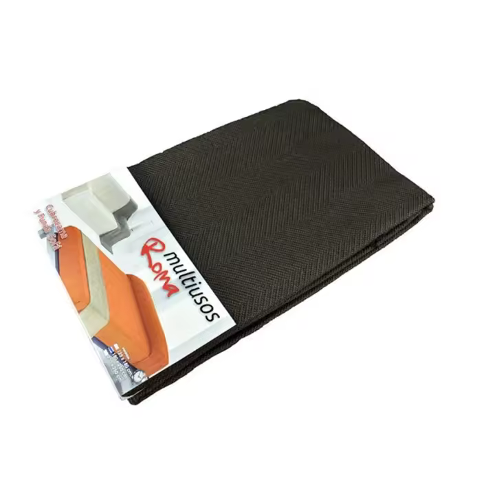 Colcha Multiusos Foulard para Cama y Sofá, Modelo Roma, Estampado, Color Marrón, Cañete - 1