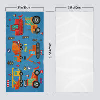 Toalla De Playa Para Niños Con Patrón De Coche De Dibujos Animados Toalla De Microfibra Sin Arena Para Baño Piscina Camping Viajes Absorbente Rápido Lavable Máquina Tamaño Rectangular 100% Poliéster 240gsm - details 5