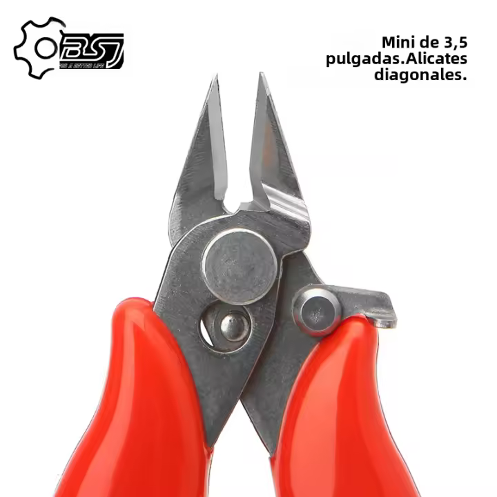 Aguja Cortadora Mini De 3.5 Pulgadas Herramientas Electrónicas Con Mango De Goma Isolante Tijeras De Cable Pequeñas Y Suaves Para Metalworking - 1