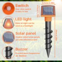 Repellente De Animales Solar Doble Cara Repulsa Ratones Moles Y Serpientes Cargado Con Solución No Contiene Químicos Originario De China - details 4