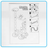 Juguete Educativo DIY De Construcción De Bloques 29pcs Camino De Mariposa Con Carril Tubular Para Niños Juego De Rol De Bolas De Plástico - details 8